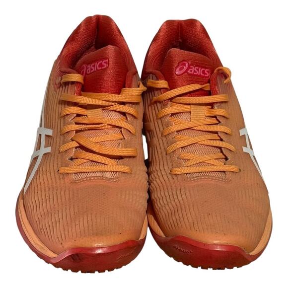 Asics Solution Speed FF Women's Tennis Shoes Size 7.5 Coral Peach 1042A002 - Picture 3 of 8